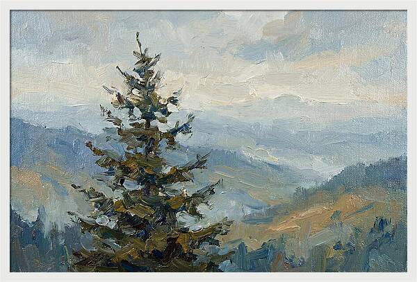 Majestic Fir Tree Landscape