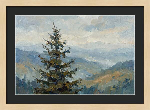 Majestic Fir Tree Landscape