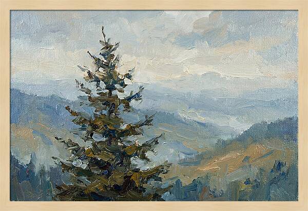 Majestic Fir Tree Landscape