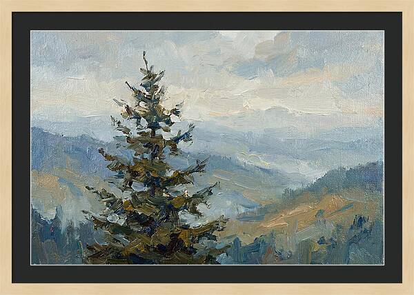 Majestic Fir Tree Landscape