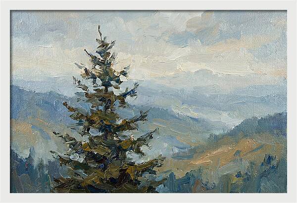 Majestic Fir Tree Landscape