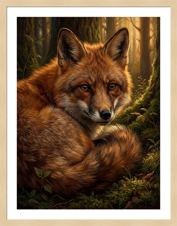 Majestic Fox In Forest