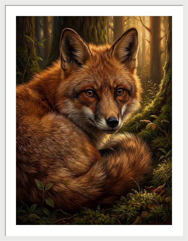Majestic Fox In Forest