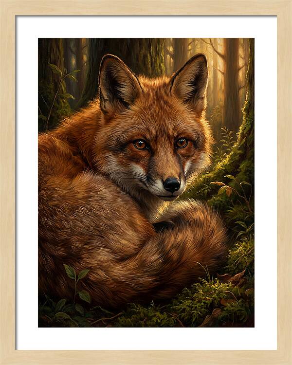 Majestic Fox In Forest