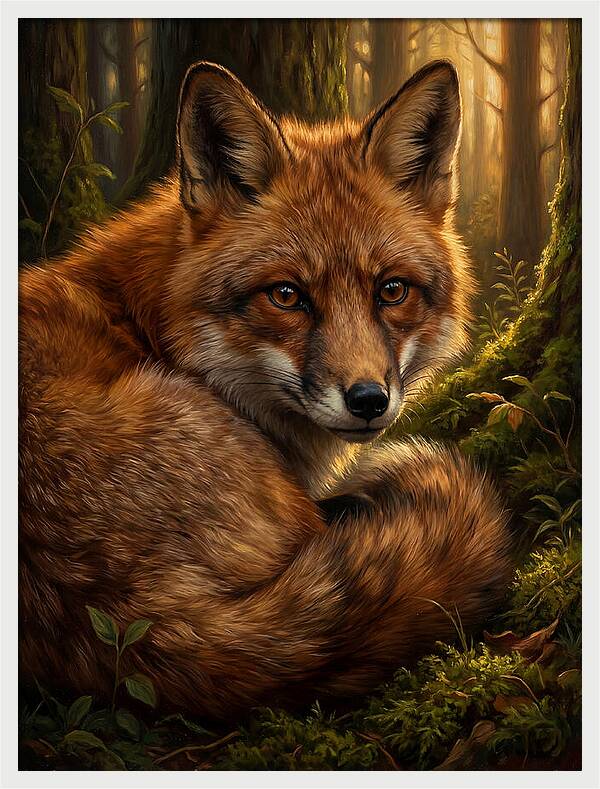 Majestic Fox In Forest