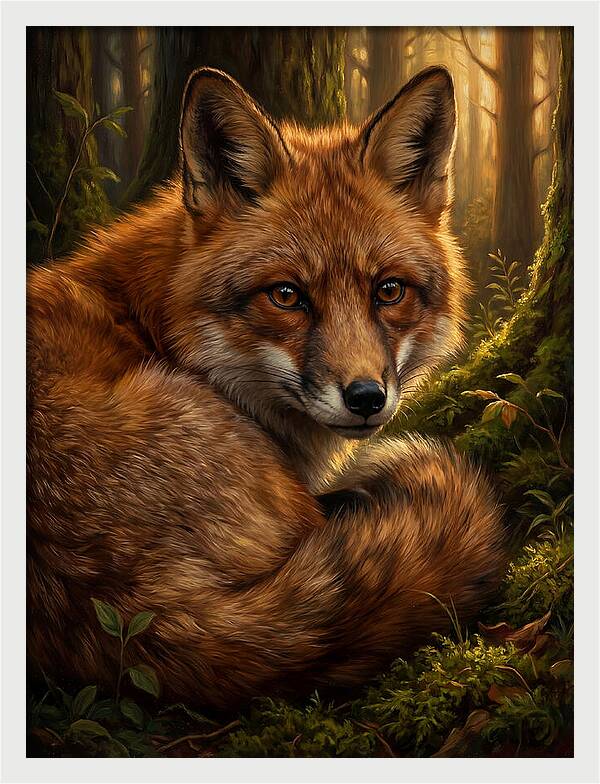 Majestic Fox In Forest