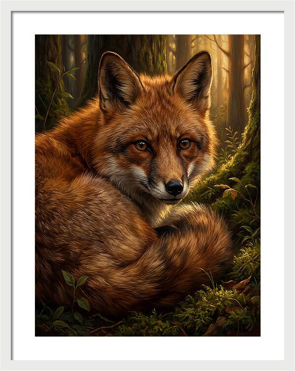 Majestic Fox In Forest
