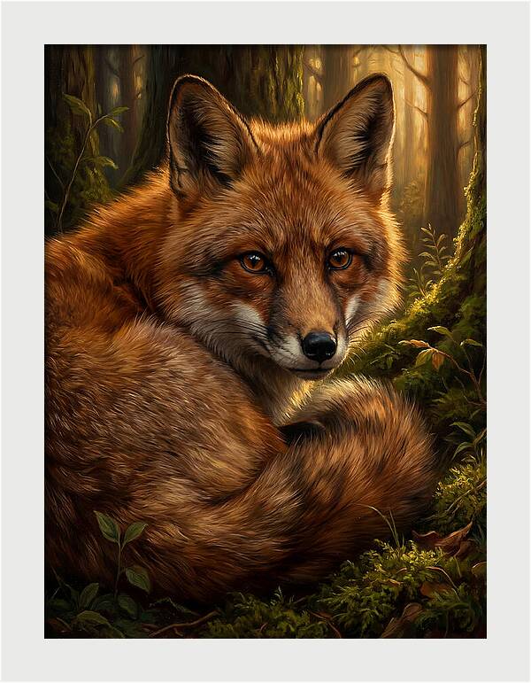 Majestic Fox In Forest