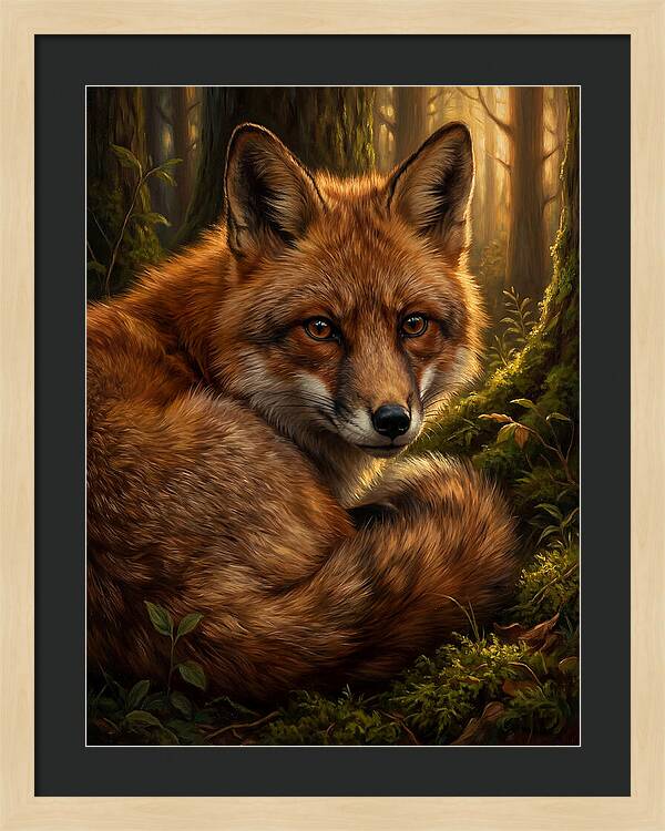 Majestic Fox In Forest