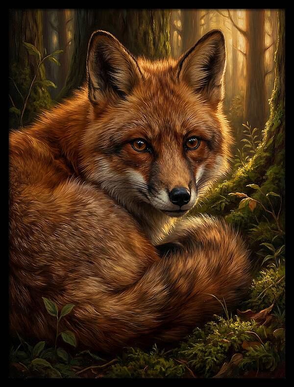 Majestic Fox In Forest