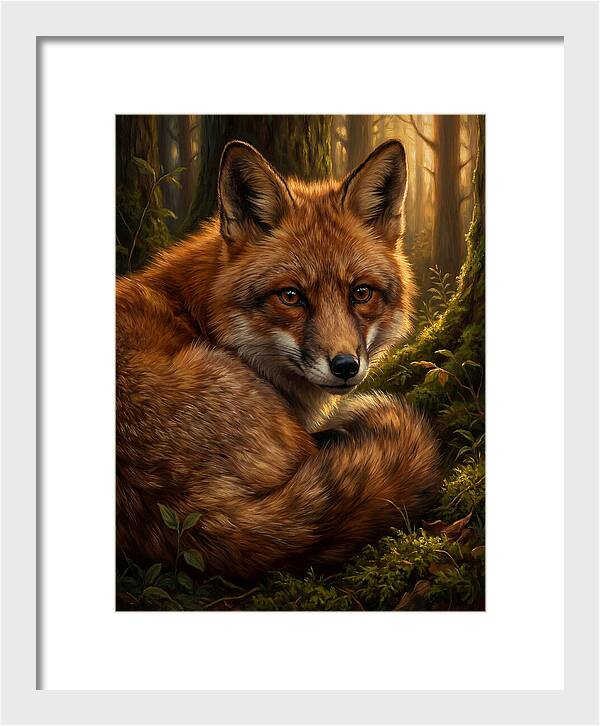 Majestic Fox In Forest