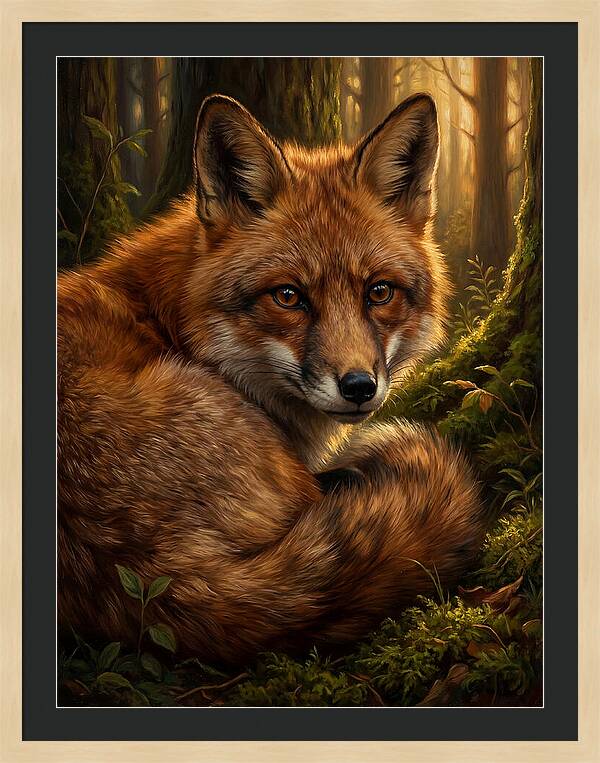 Majestic Fox In Forest