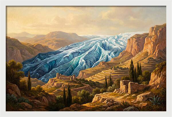 Majestic Glacier In The Mediterranean