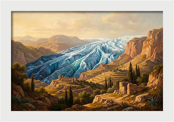 Majestic Glacier In The Mediterranean