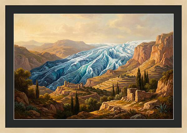 Majestic Glacier In The Mediterranean