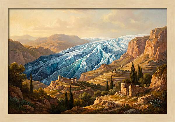 Majestic Glacier In The Mediterranean
