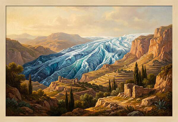 Majestic Glacier In The Mediterranean