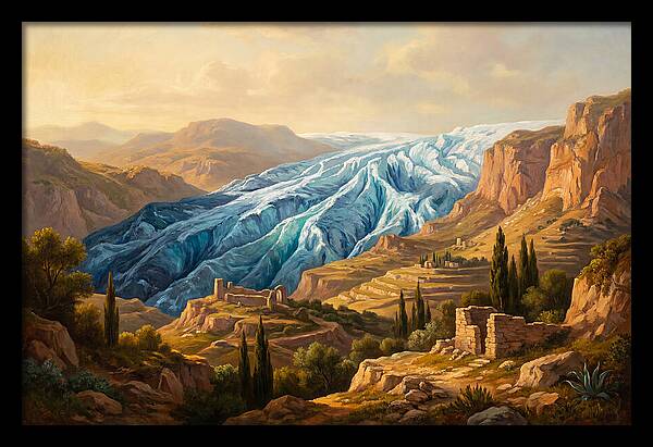 Majestic Glacier In The Mediterranean