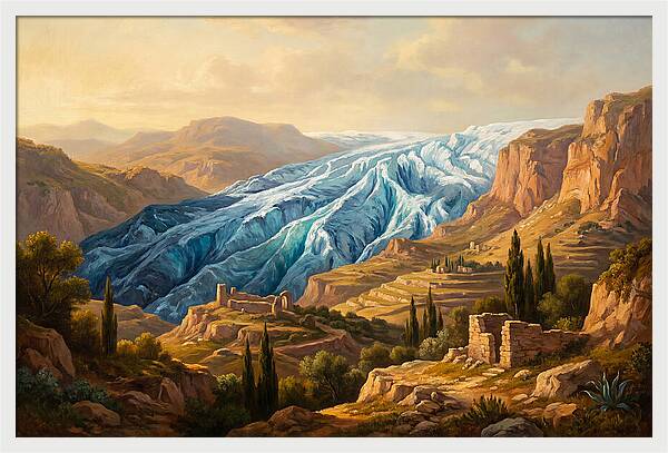 Majestic Glacier In The Mediterranean