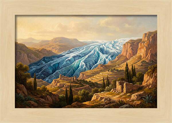 Majestic Glacier In The Mediterranean