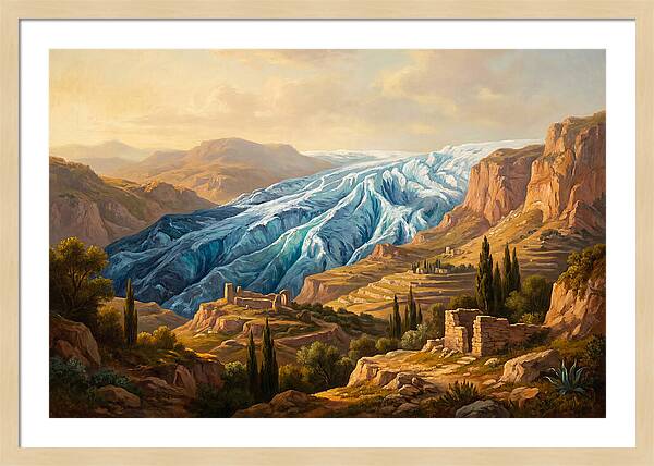 Majestic Glacier In The Mediterranean