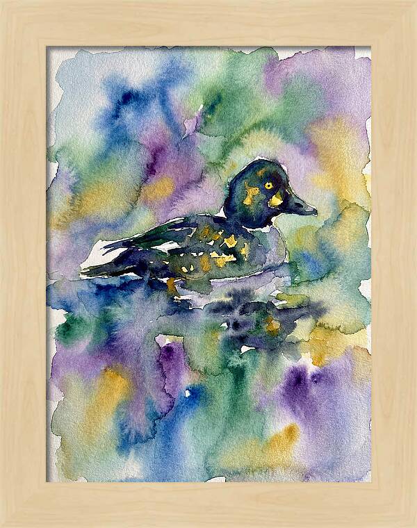Majestic Goldeneye Duck Portrait