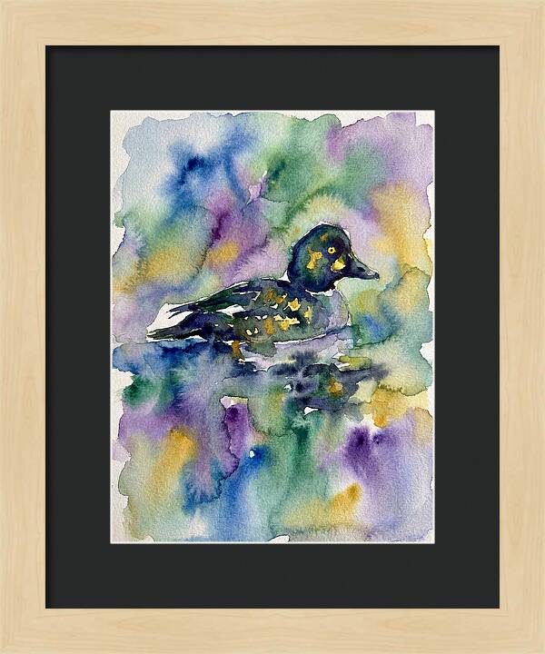 Majestic Goldeneye Duck Portrait