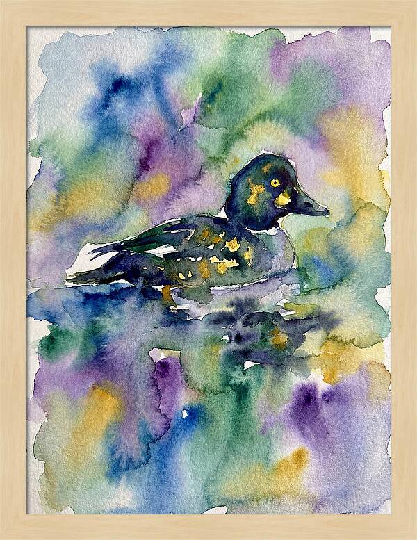 Majestic Goldeneye Duck Portrait