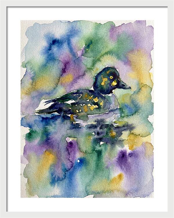Majestic Goldeneye Duck Portrait
