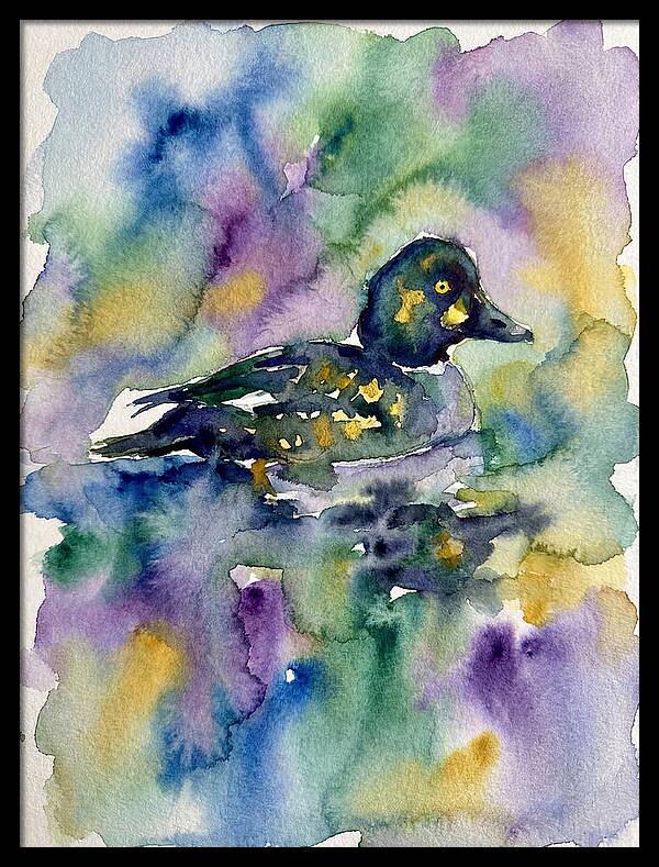 Majestic Goldeneye Duck Portrait