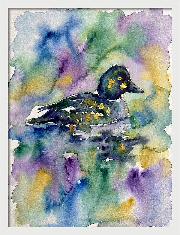 Majestic Goldeneye Duck Portrait