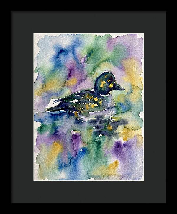 Majestic Goldeneye Duck Portrait