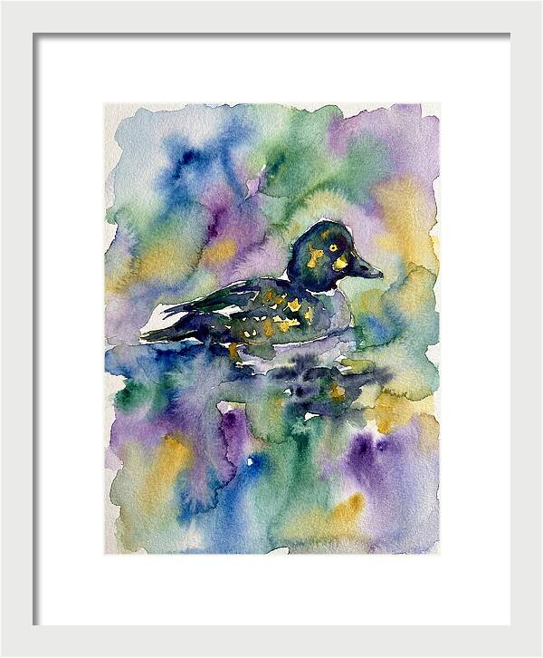 Majestic Goldeneye Duck Portrait