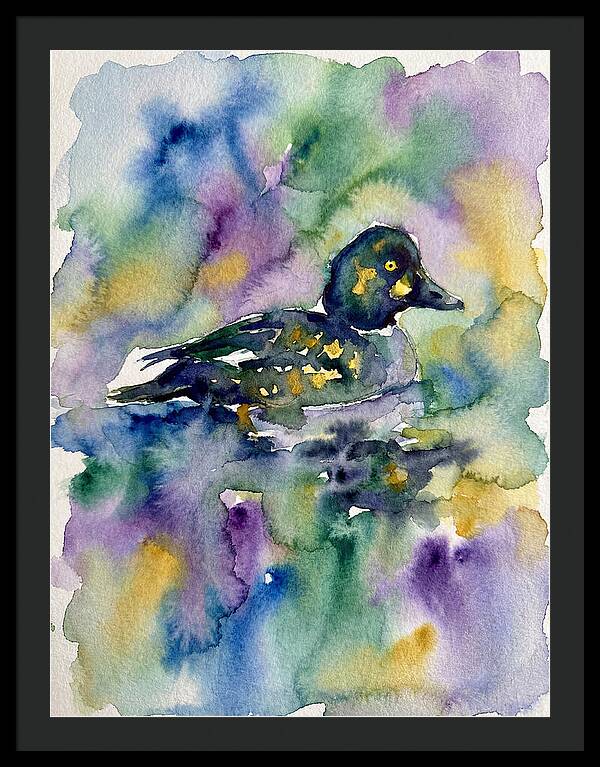 Majestic Goldeneye Duck Portrait