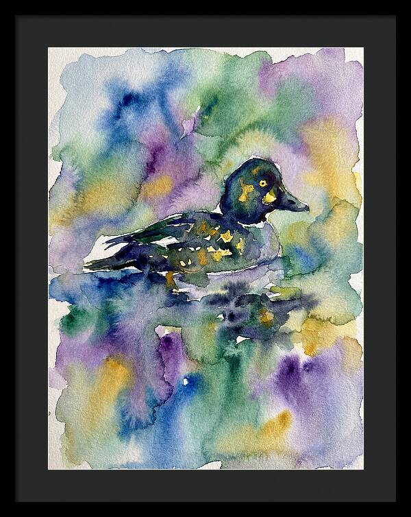 Majestic Goldeneye Duck Portrait