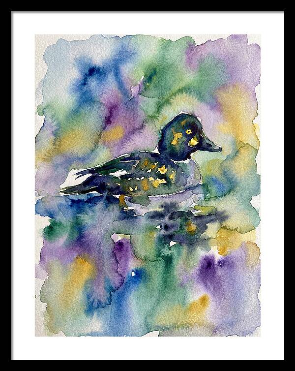 Majestic Goldeneye Duck Portrait