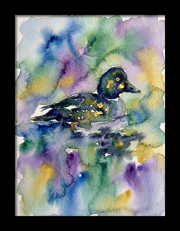 Majestic Goldeneye Duck Portrait
