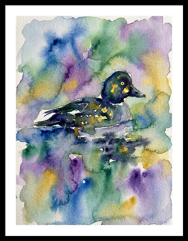 Majestic Goldeneye Duck Portrait