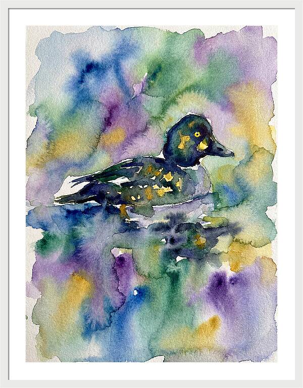Majestic Goldeneye Duck Portrait