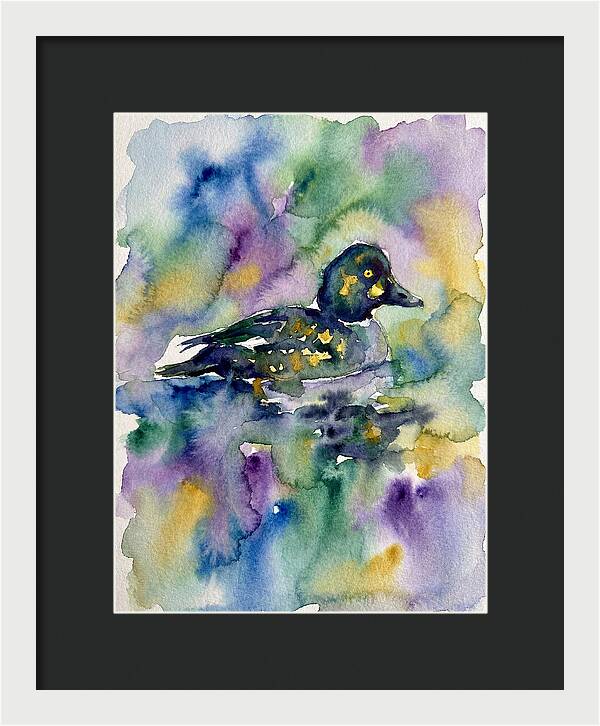 Majestic Goldeneye Duck Portrait