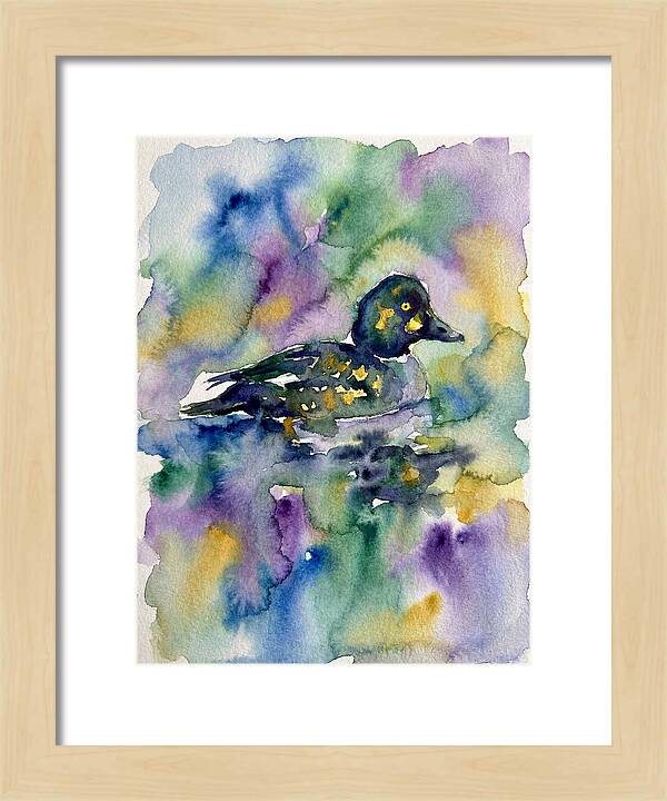 Majestic Goldeneye Duck Portrait