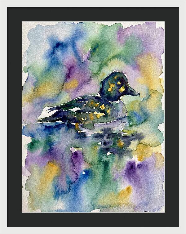 Majestic Goldeneye Duck Portrait