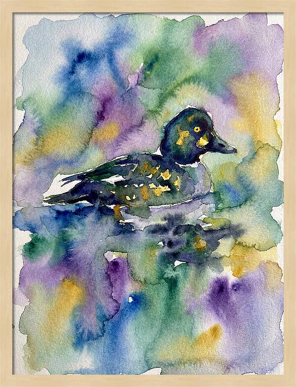 Majestic Goldeneye Duck Portrait