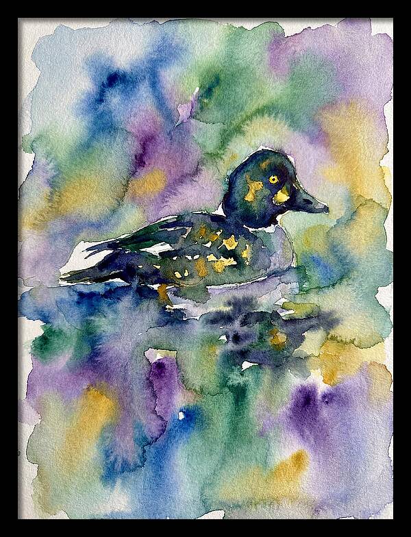 Majestic Goldeneye Duck Portrait