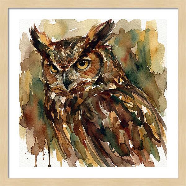 Majestic Great Horned Owl