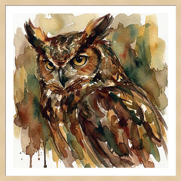 Majestic Great Horned Owl