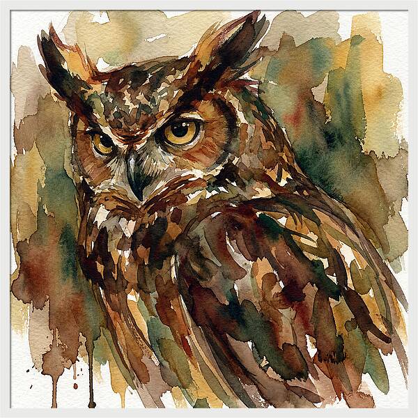 Majestic Great Horned Owl