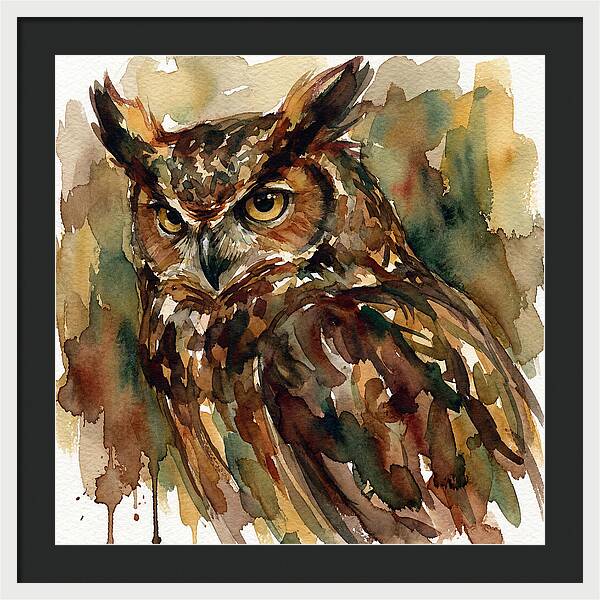 Majestic Great Horned Owl