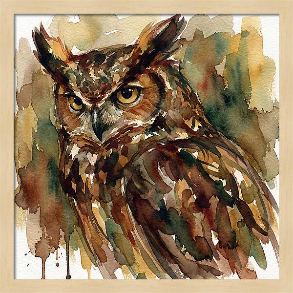 Majestic Great Horned Owl