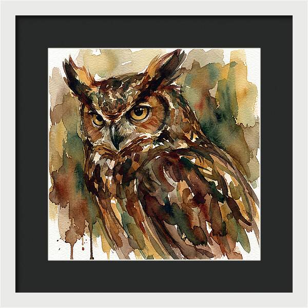 Majestic Great Horned Owl